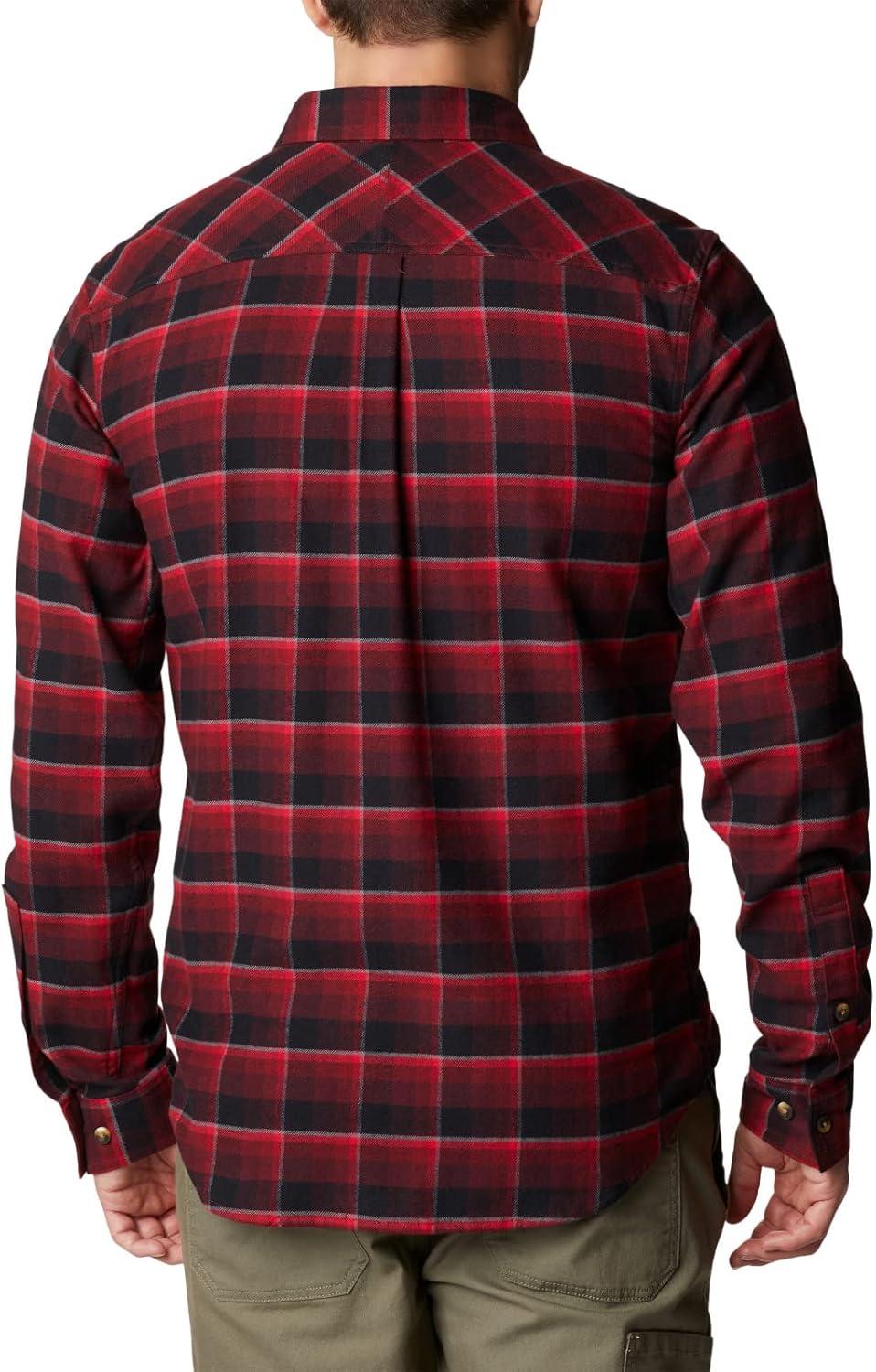 imageColumbia Mens Flare Gun Stretch FlannelRed Jasper Shadow Plaid