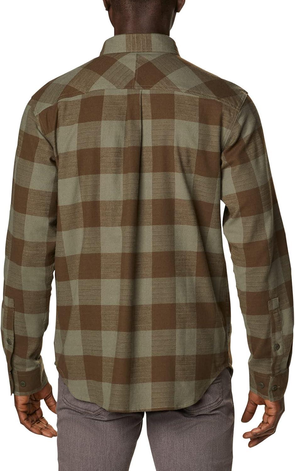 imageColumbia Mens Flare Gun Stretch FlannelStone Green Twill Buffalo Checklegacy