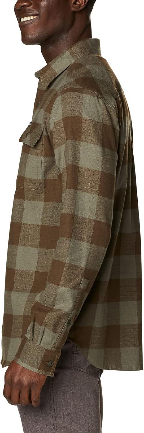 imageColumbia Mens Flare Gun Stretch FlannelStone Green Twill Buffalo Checklegacy