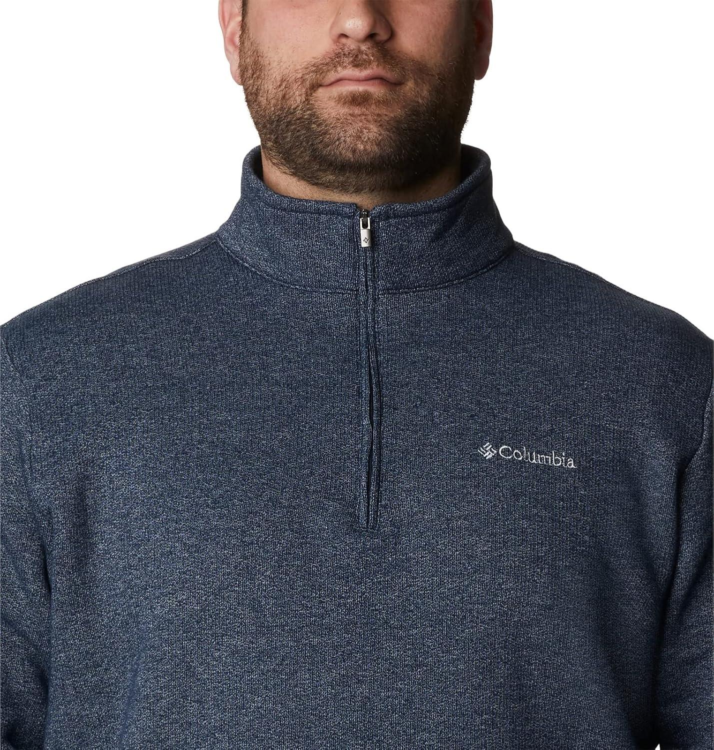 imageColumbia Mens Great Hart Mountain III Half ZipCollegiate Navy Solid