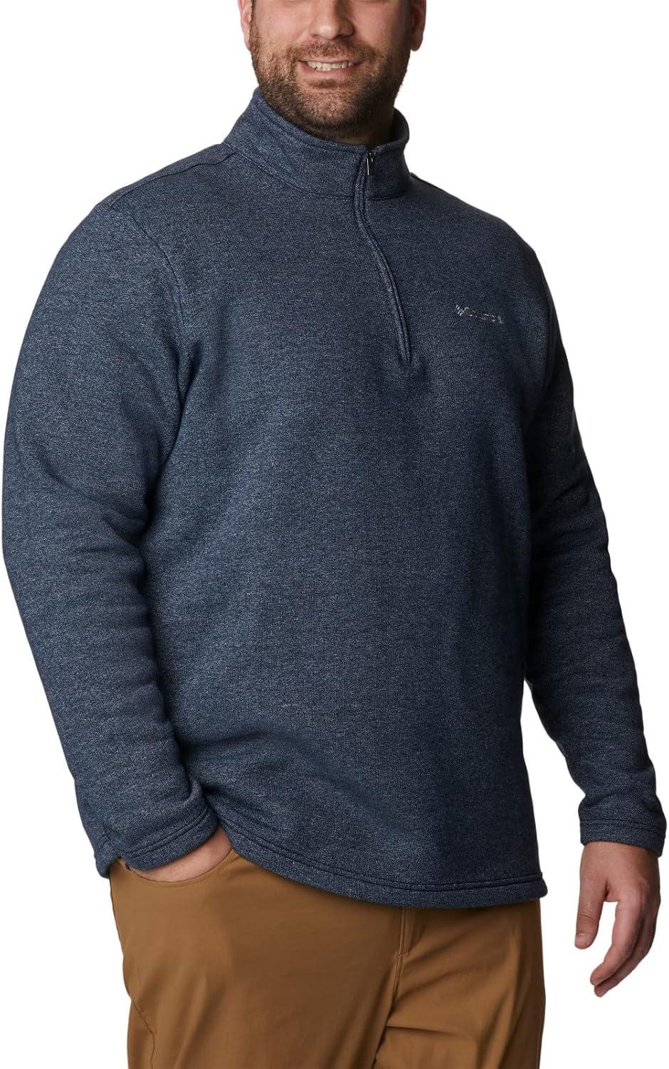 imageColumbia Mens Great Hart Mountain III Half ZipCollegiate Navy Solid