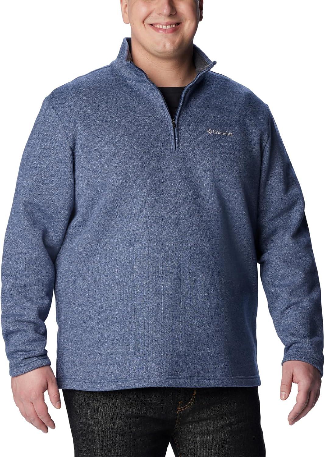 imageColumbia Mens Great Hart Mountain III Half ZipDark Mountain Heather