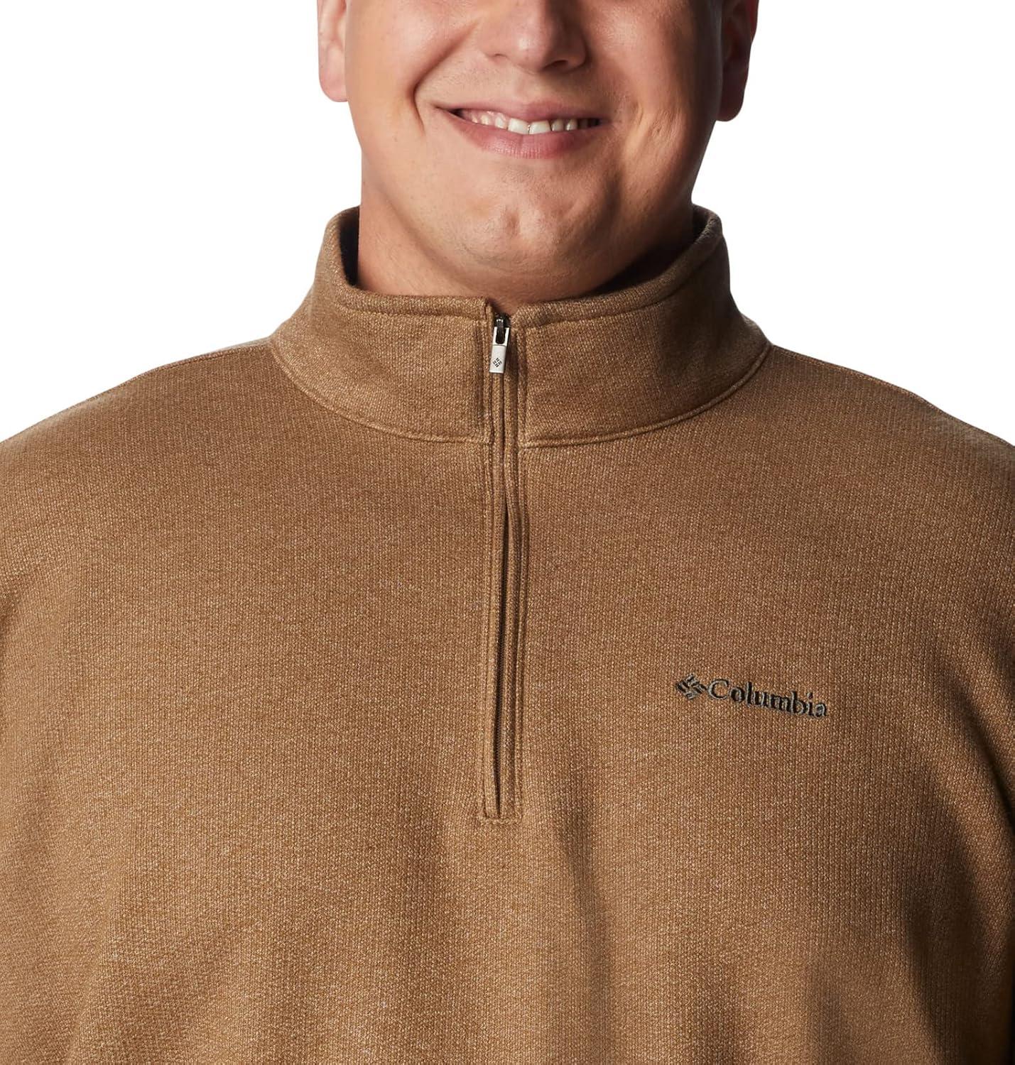 imageColumbia Mens Great Hart Mountain III Half ZipDelta Heather