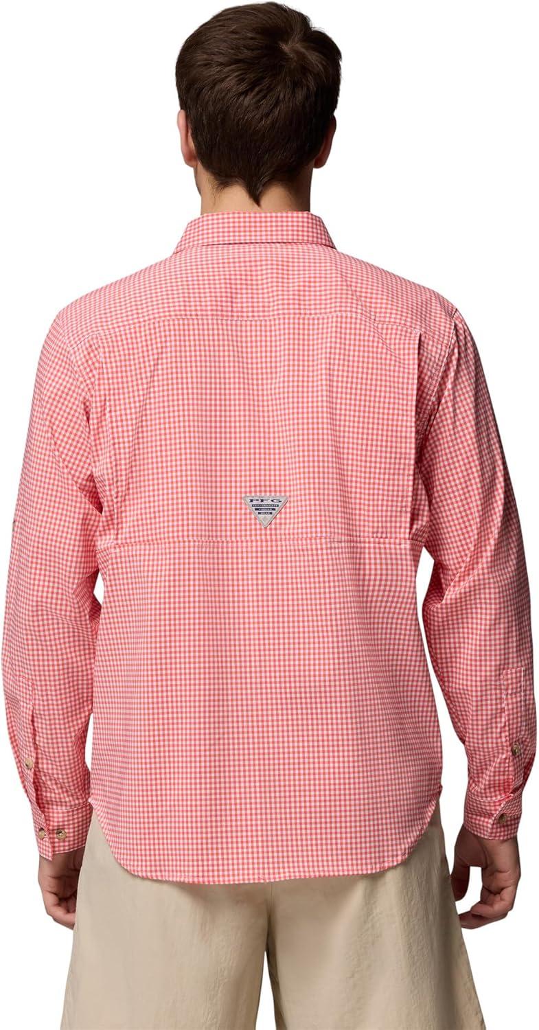 imageColumbia Mens Harbor Peak Long Sleeve ShirtMelonade Micro Gingham