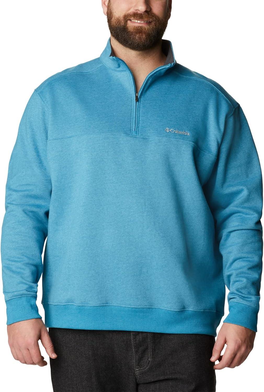 imageColumbia Mens Hart Mountain II Half Zip JacketDeep Marine Heather