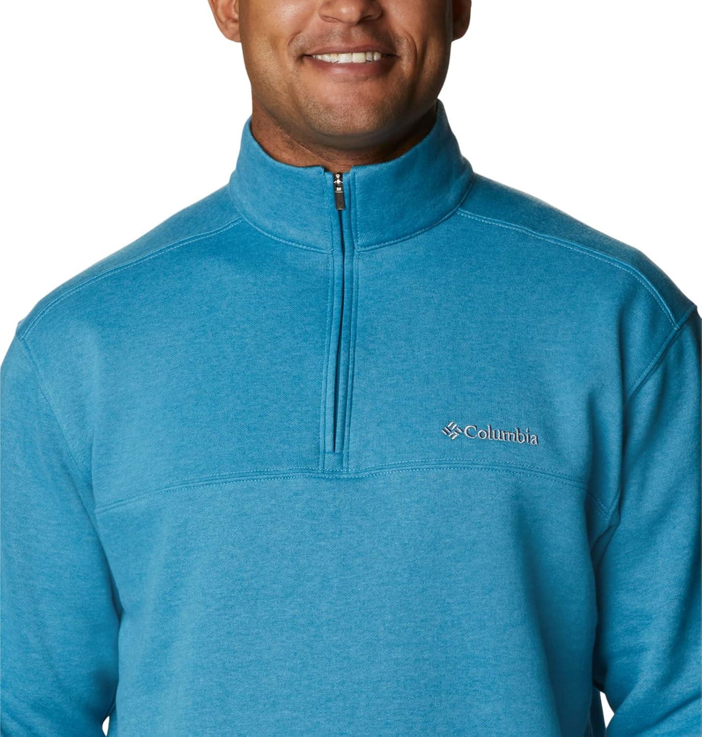 imageColumbia Mens Hart Mountain II Half Zip JacketDeep Marine Heather