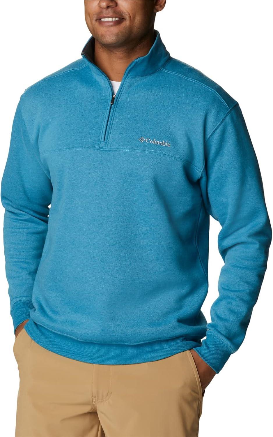 imageColumbia Mens Hart Mountain II Half Zip JacketDeep Marine Heather