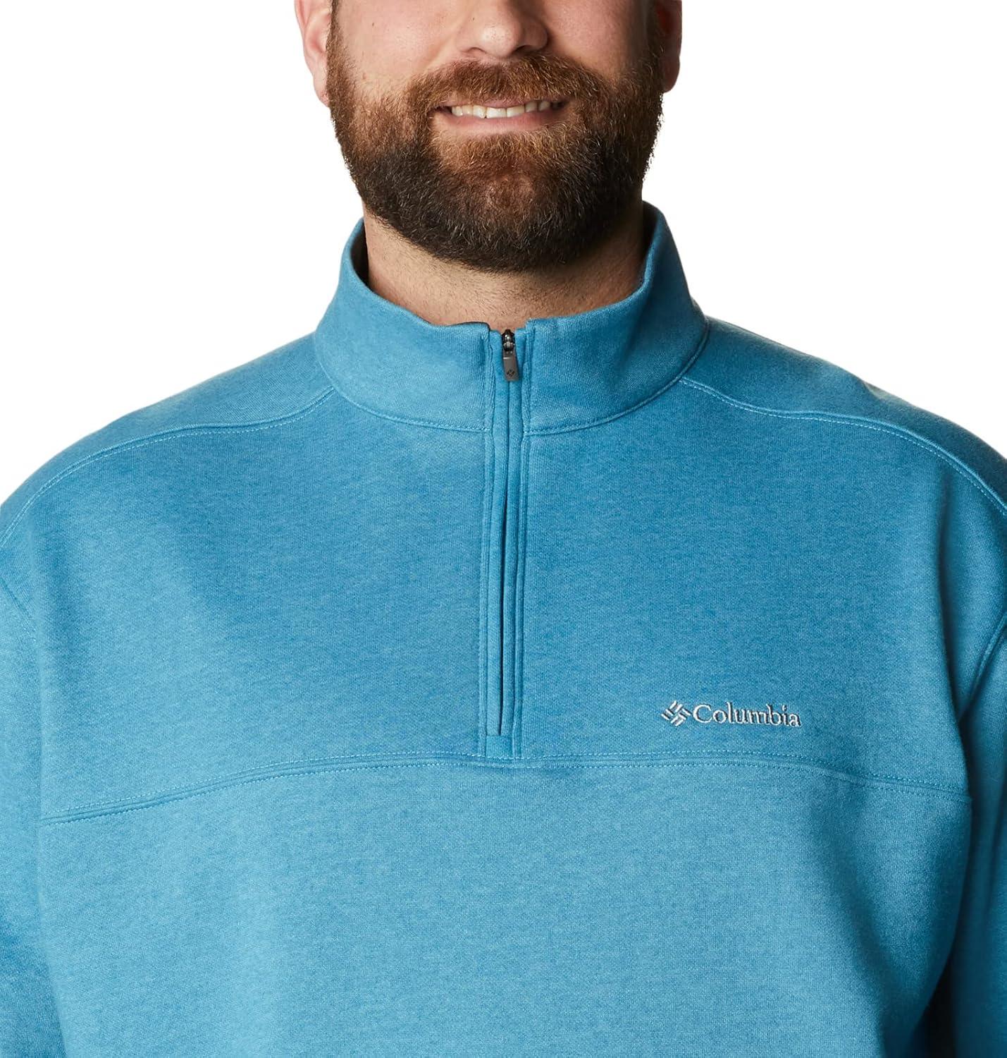 imageColumbia Mens Hart Mountain II Half Zip JacketDeep Marine Heather