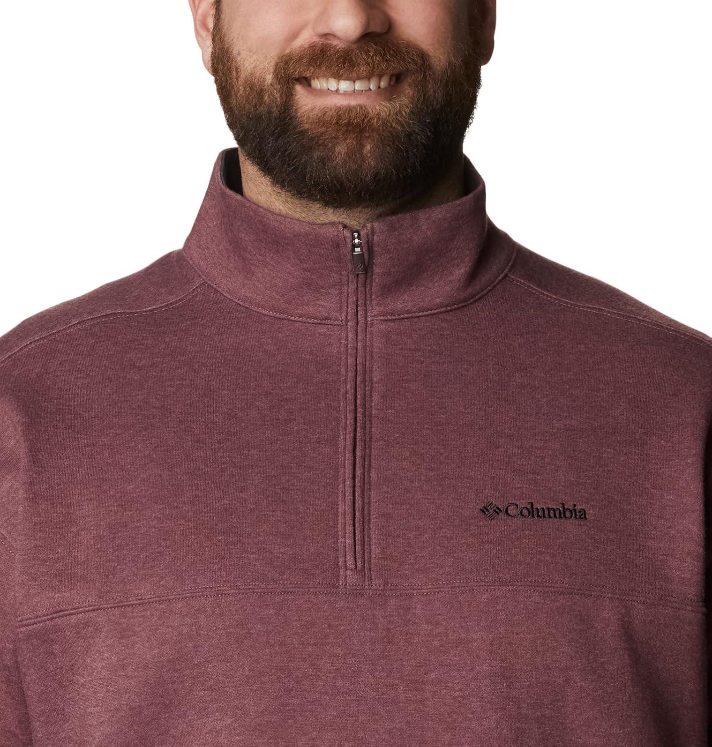 imageColumbia Mens Hart Mountain II Half Zip JacketLight Raisin Heather