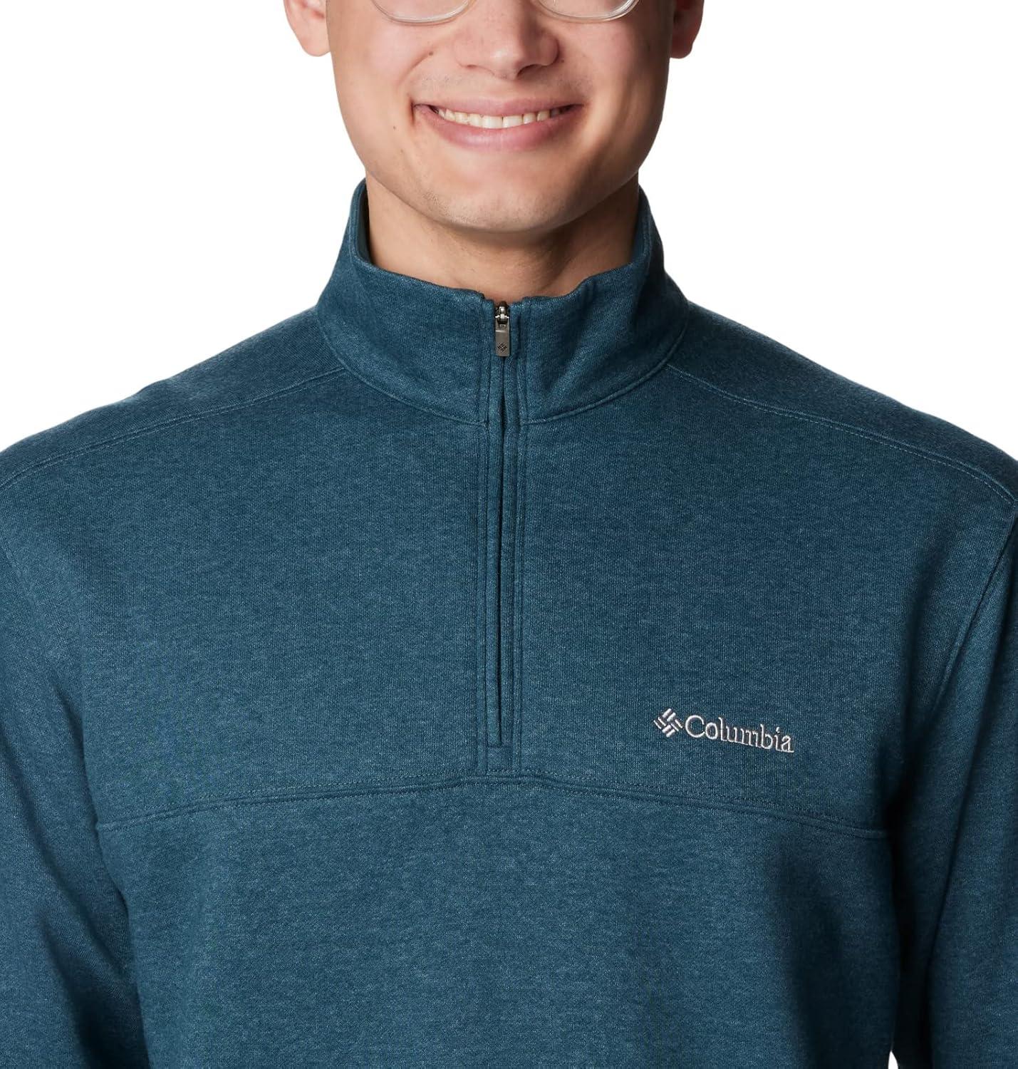 imageColumbia Mens Hart Mountain II Half Zip JacketNight Wave Heather