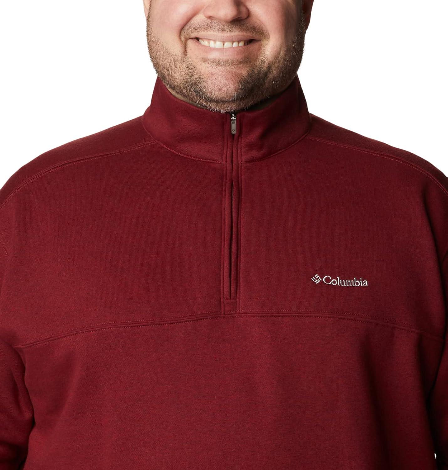 imageColumbia Mens Hart Mountain II Half Zip JacketRed Jasper