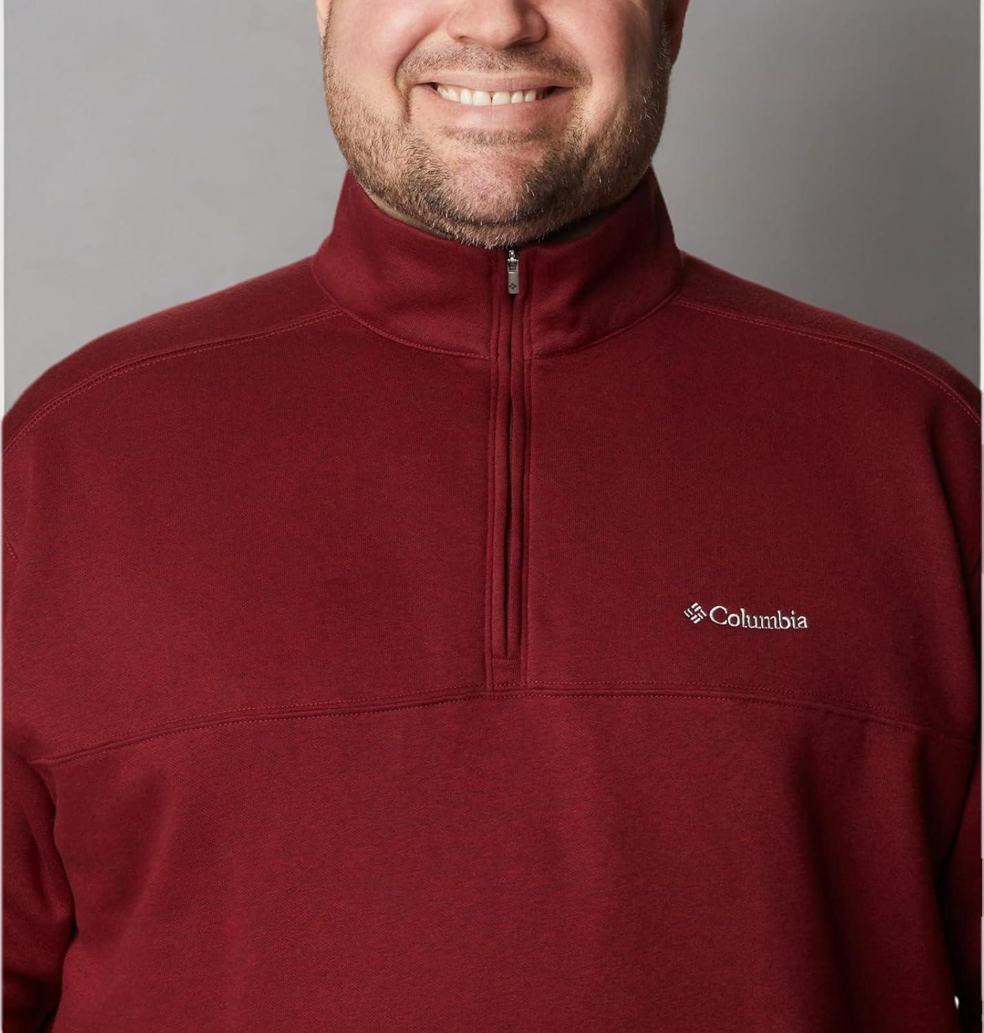 imageColumbia Mens Hart Mountain II Half Zip JacketRed Jasper