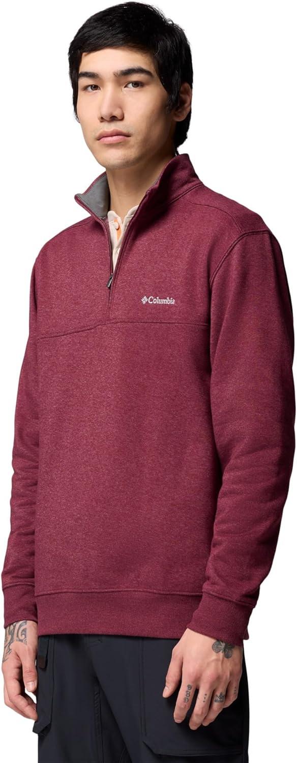 imageColumbia Mens Hart Mountain II Half Zip JacketRich Wine Heather