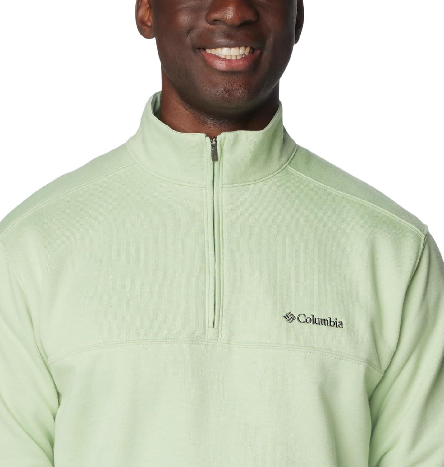 imageColumbia Mens Hart Mountain II Half Zip JacketSage Leaf Heather