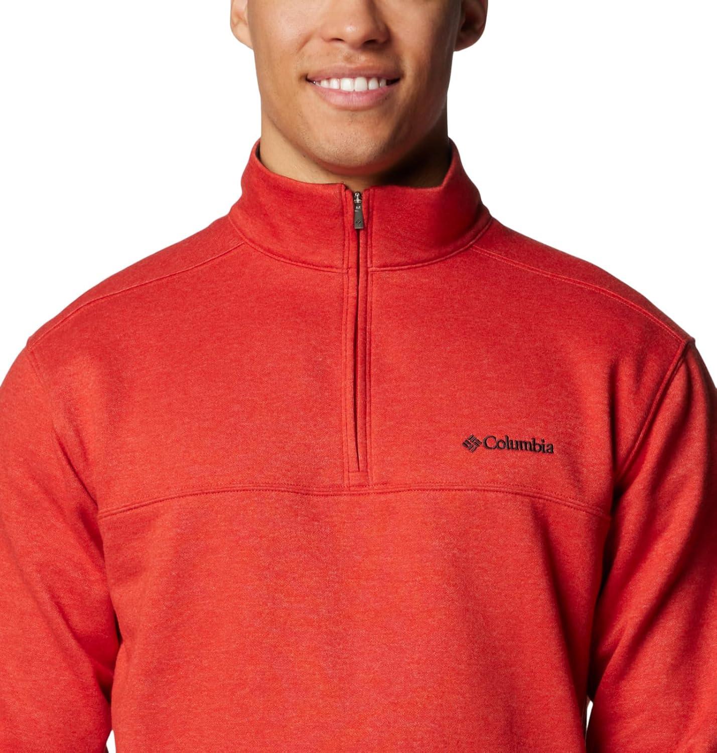imageColumbia Mens Hart Mountain II Half Zip JacketSail Red Heather
