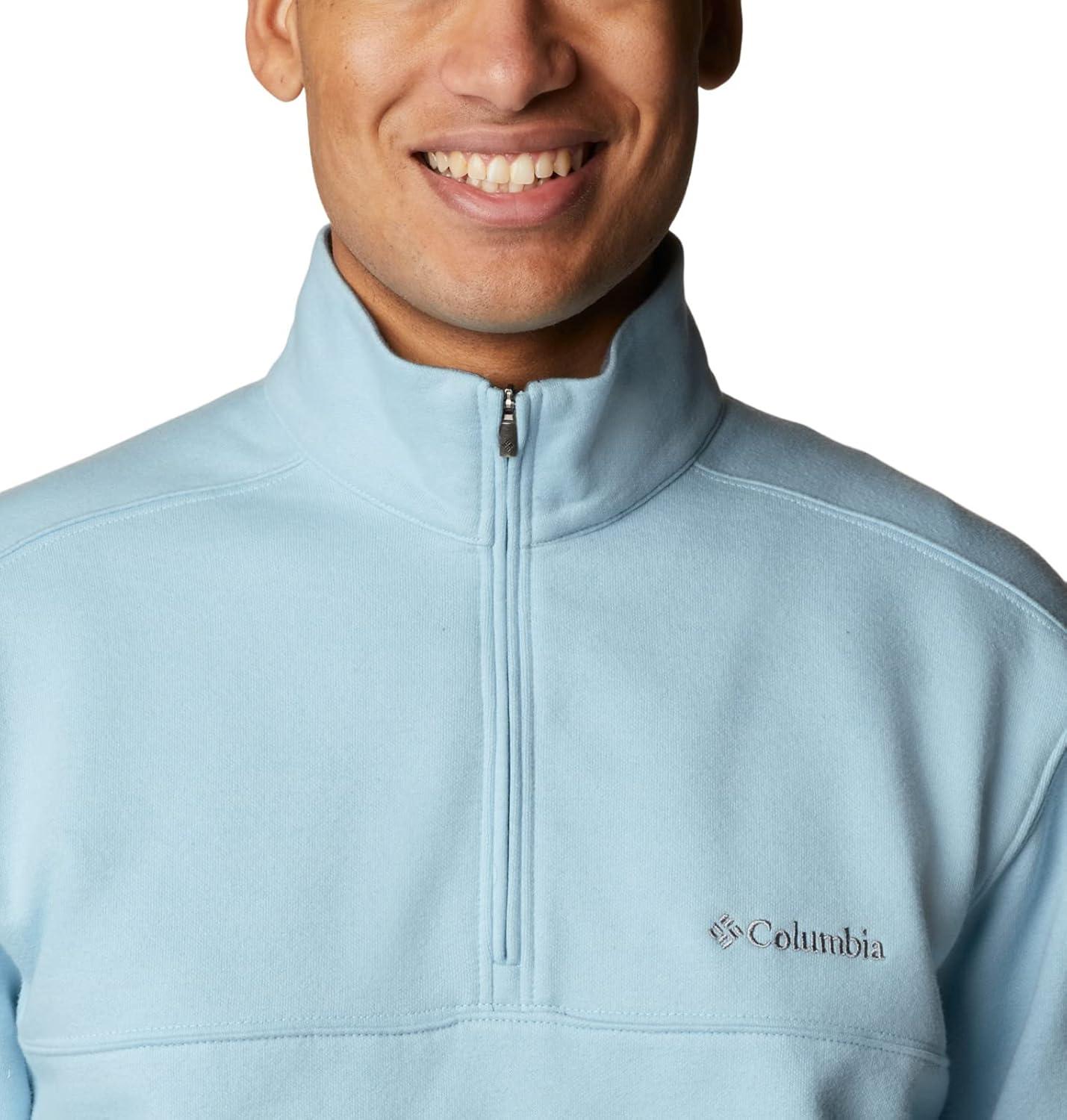 imageColumbia Mens Hart Mountain II Half Zip JacketSky Blue Heather