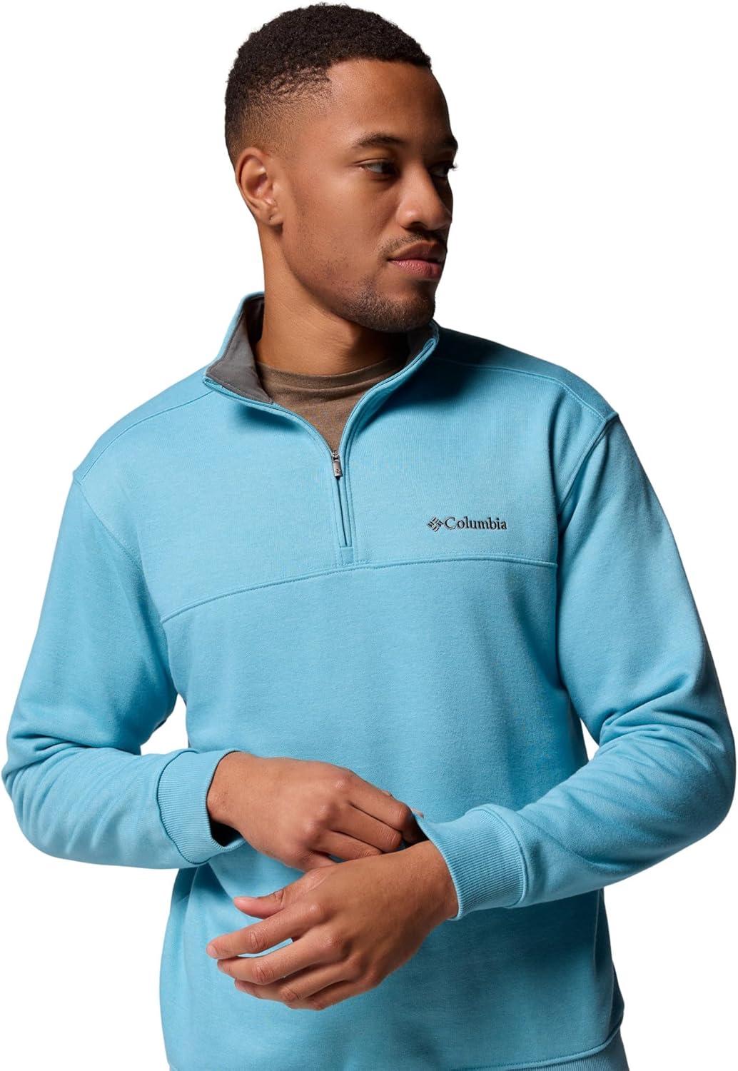 imageColumbia Mens Hart Mountain II Half Zip JacketVintage Blue Heather