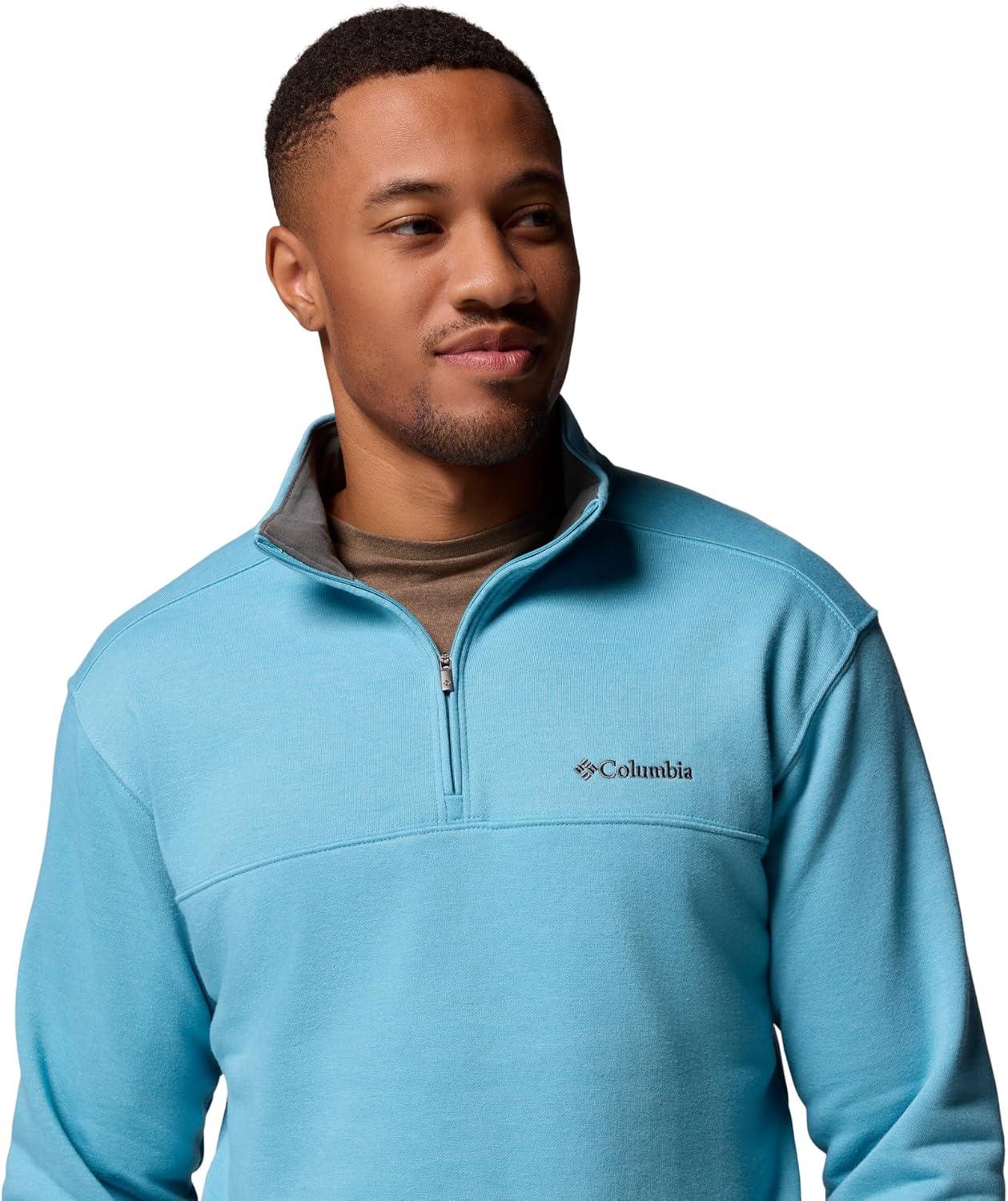 imageColumbia Mens Hart Mountain II Half Zip JacketVintage Blue Heather