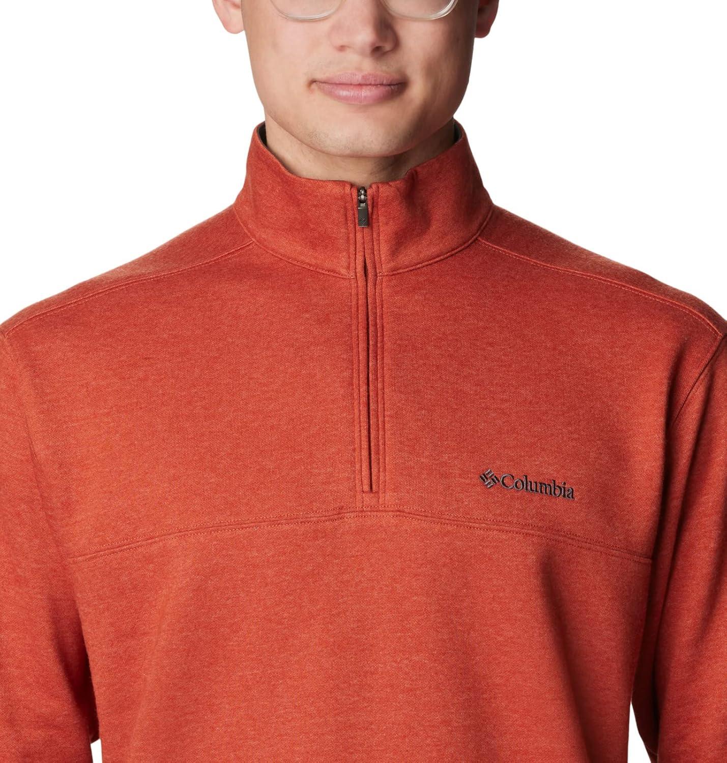 imageColumbia Mens Hart Mountain II Half Zip JacketWarp Red Heather