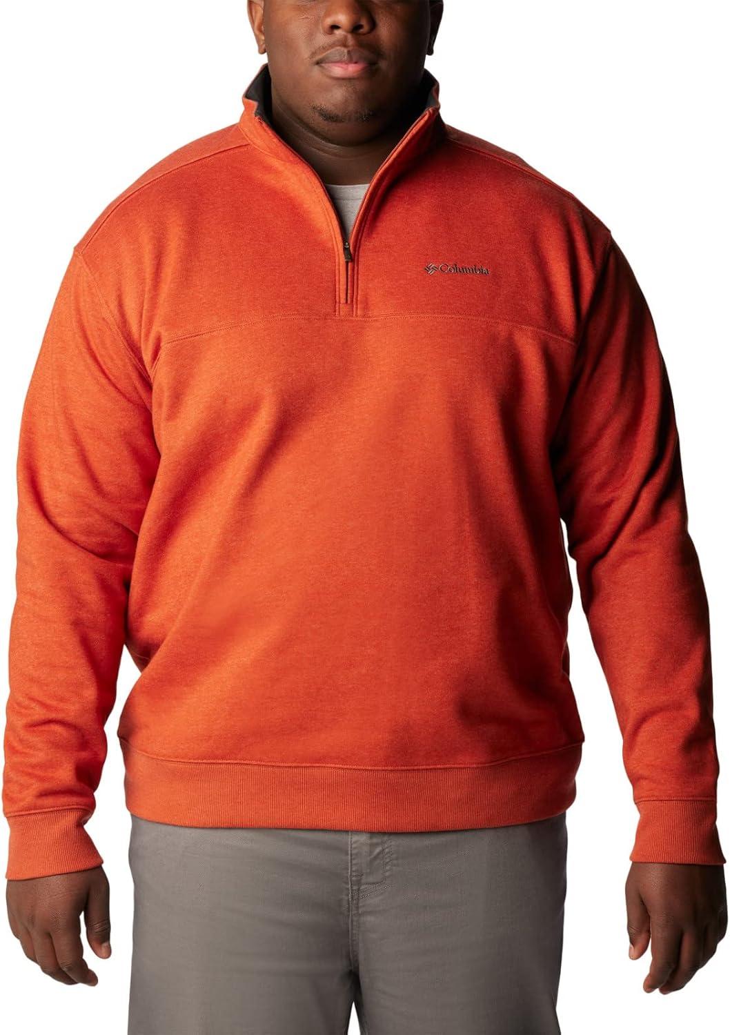 imageColumbia Mens Hart Mountain II Half Zip JacketWarp Red Heather
