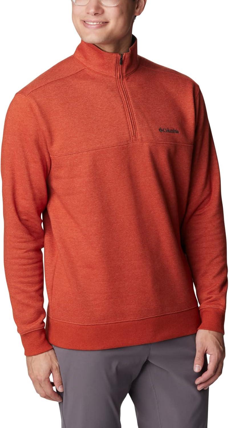 imageColumbia Mens Hart Mountain II Half Zip JacketWarp Red Heather