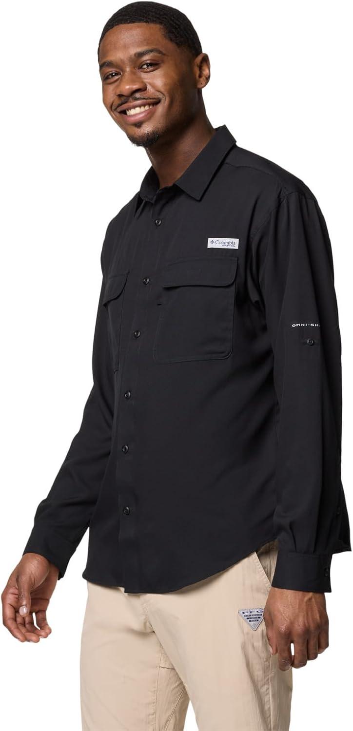 imageColumbia Mens PFG Backwater Long Sleeve ShirtBlack