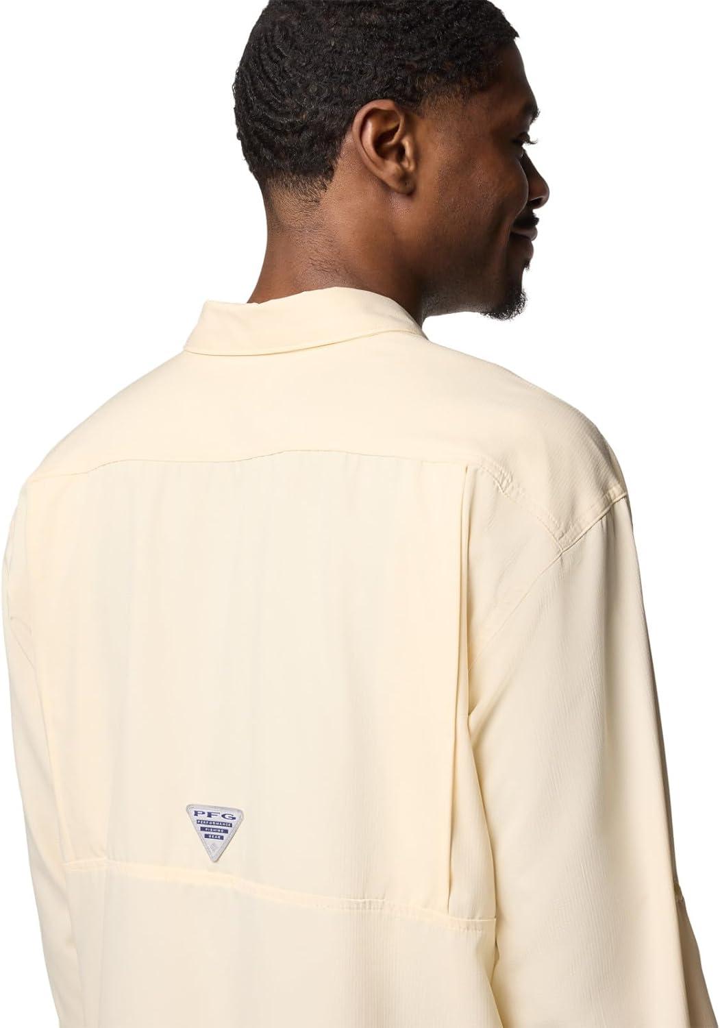 imageColumbia Mens PFG Backwater Long Sleeve ShirtLemon Wash