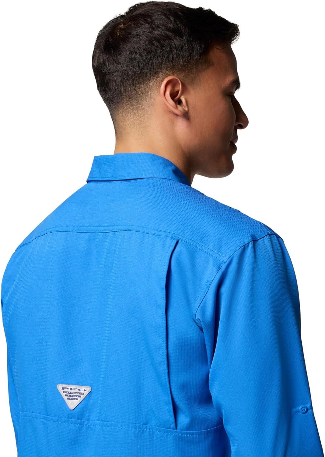imageColumbia Mens PFG Backwater Long Sleeve ShirtVivid Blue