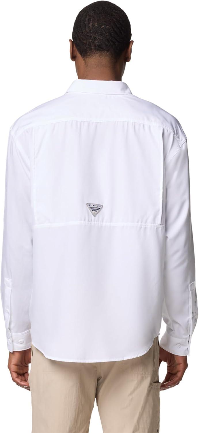 imageColumbia Mens PFG Backwater Long Sleeve ShirtWhite