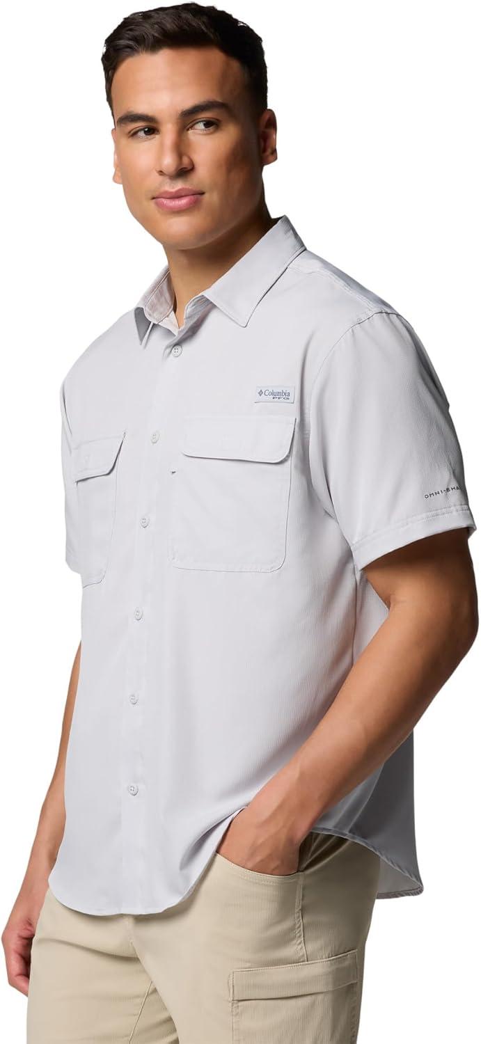 imageColumbia Mens PFG Backwater Short Sleeve ShirtCool Grey