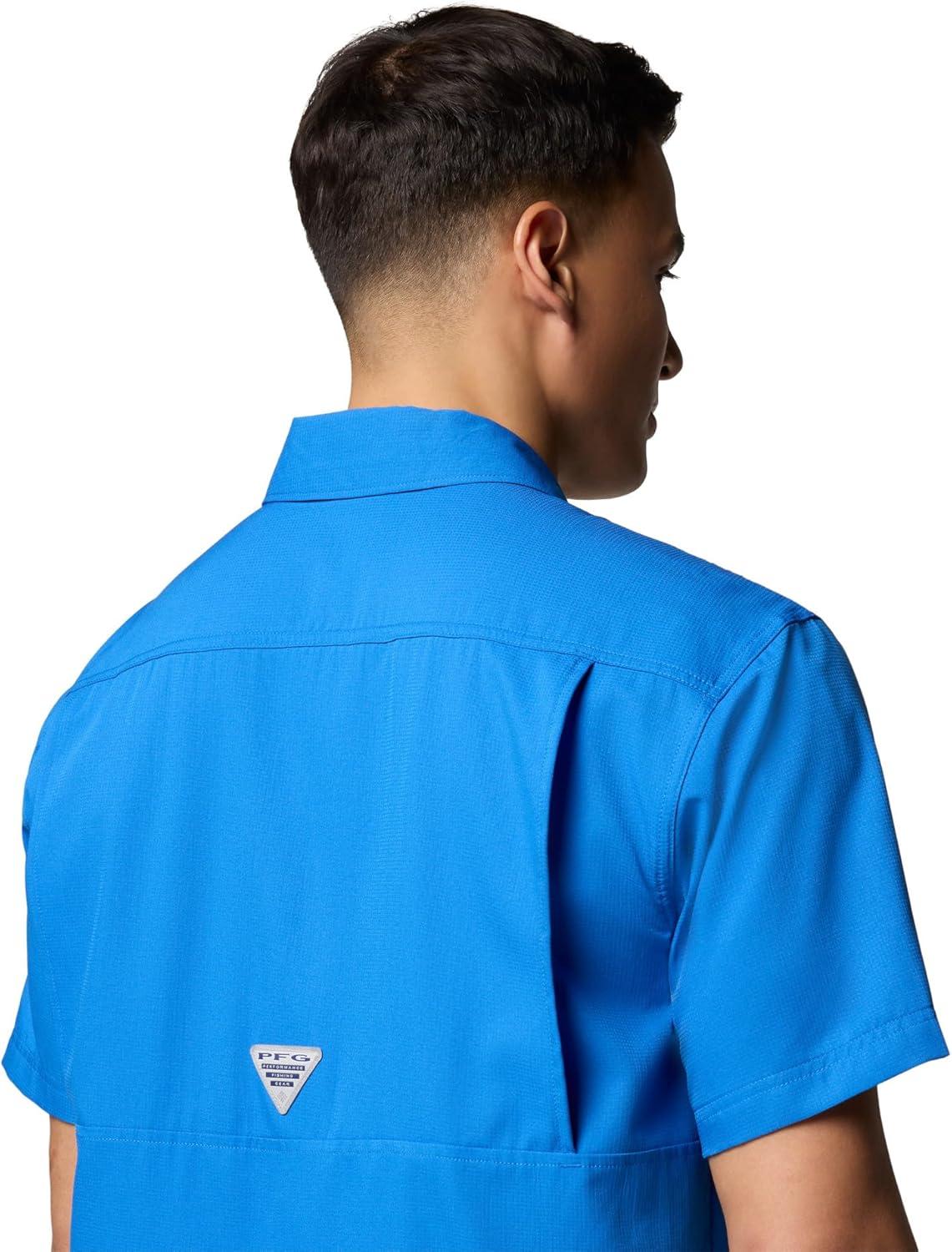imageColumbia Mens PFG Backwater Short Sleeve ShirtVivid Blue