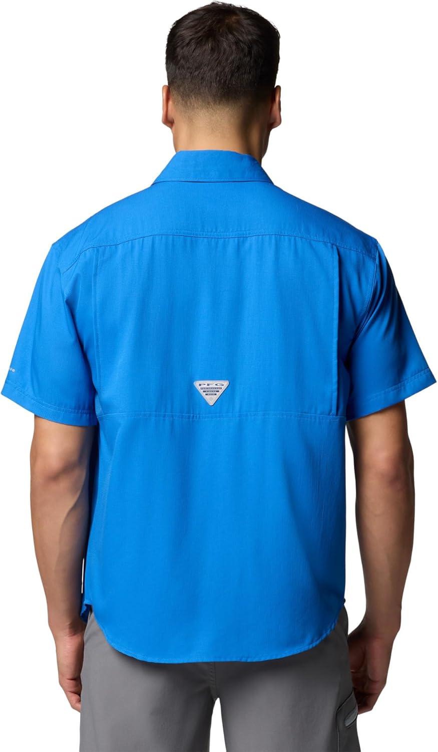 imageColumbia Mens PFG Backwater Short Sleeve ShirtVivid Blue