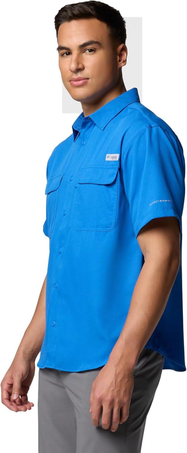 imageColumbia Mens PFG Backwater Short Sleeve ShirtVivid Blue