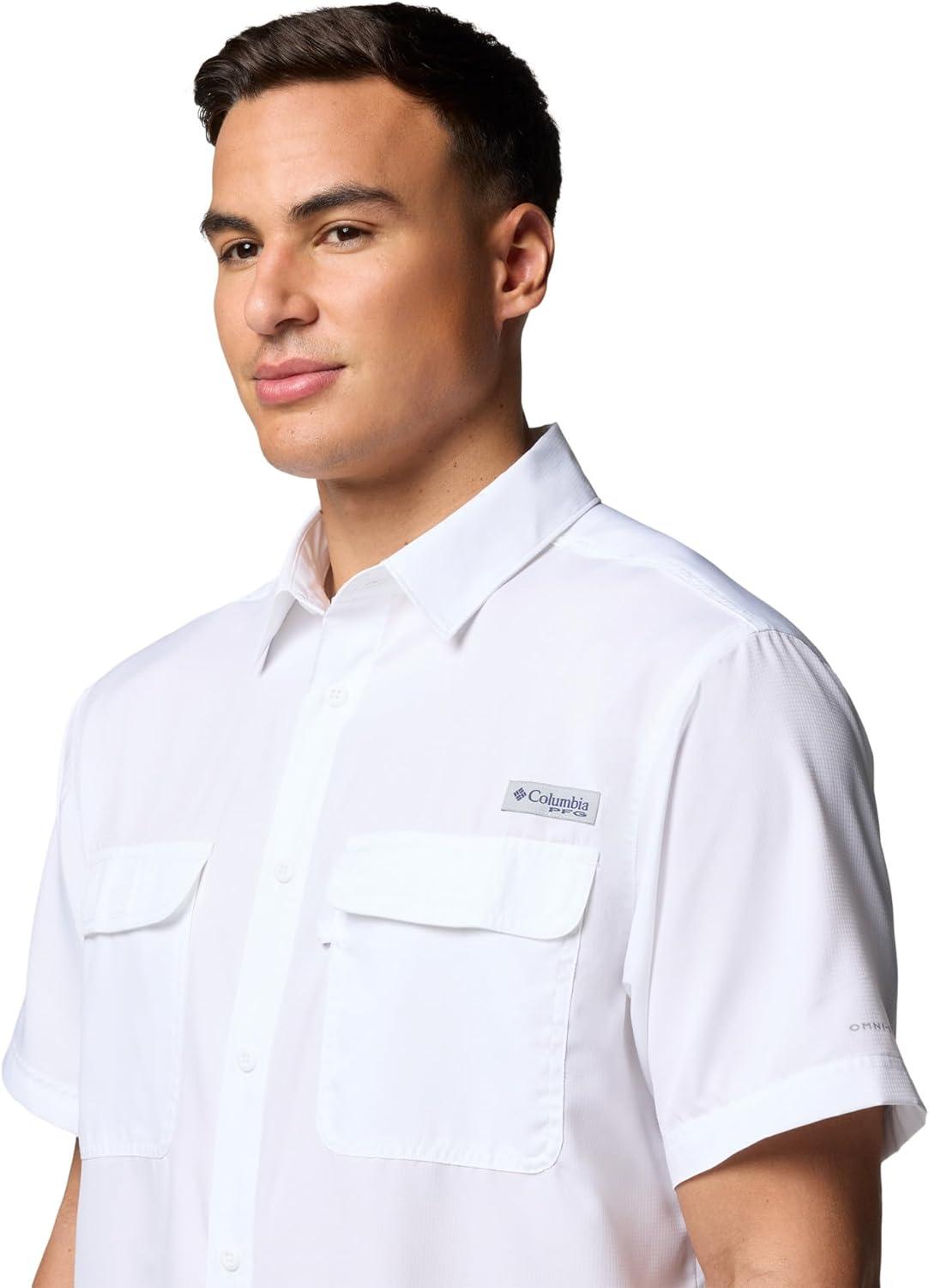 imageColumbia Mens PFG Backwater Short Sleeve ShirtWhite