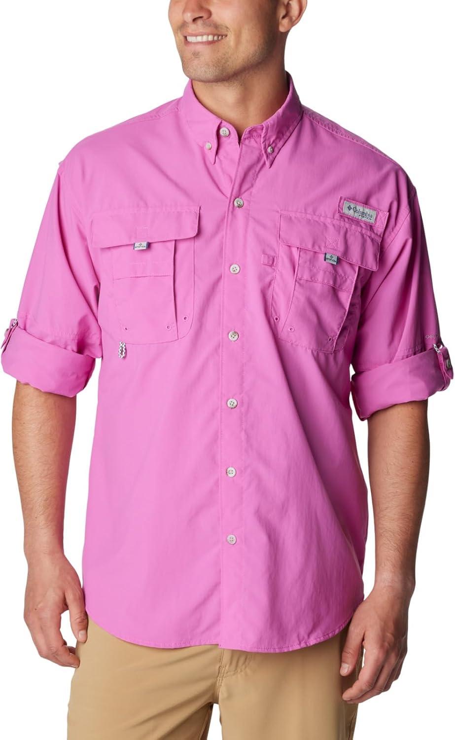 imageColumbia Mens PFG Bahama II Long Sleeve ShirtBright Lavender