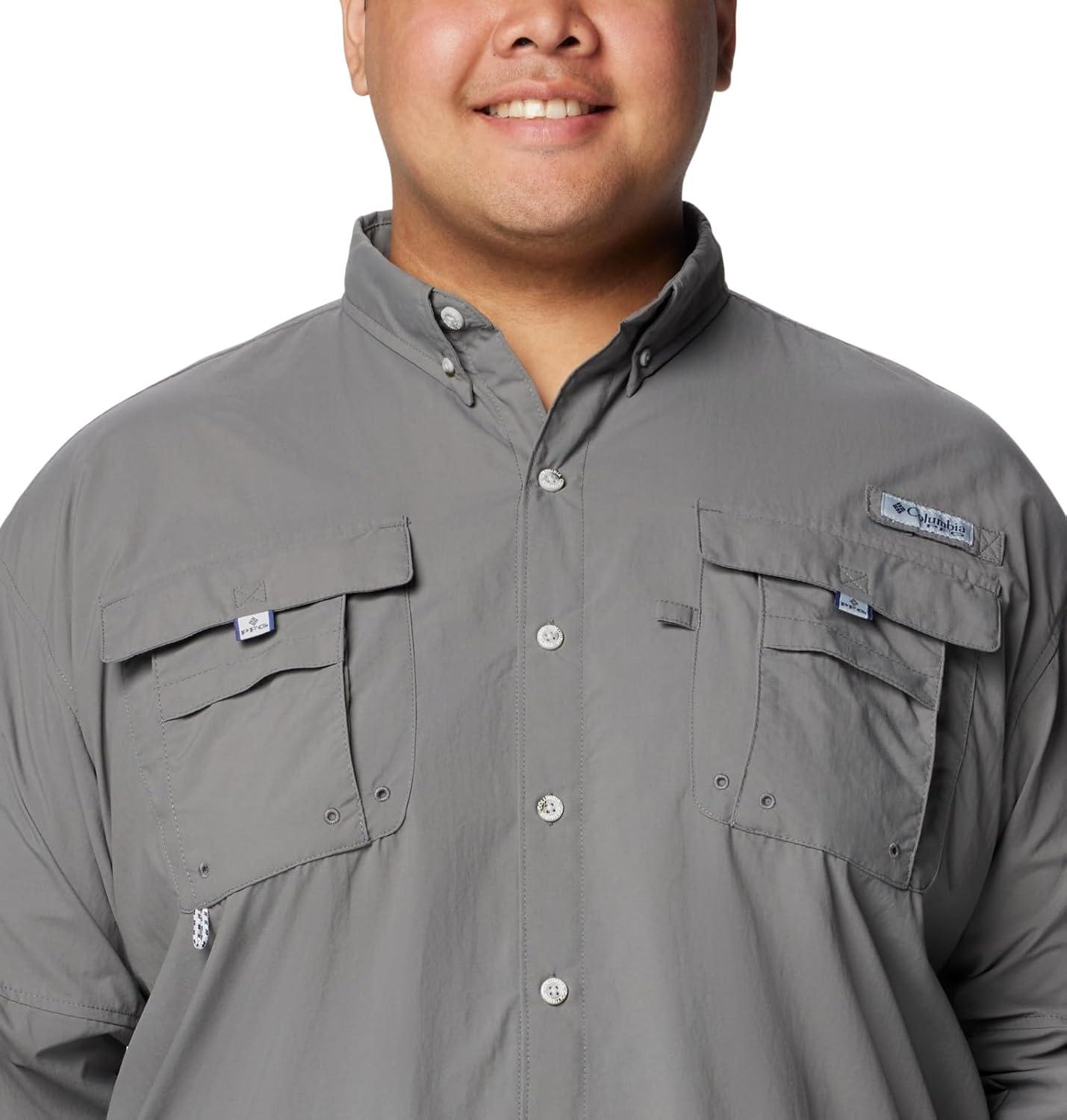 imageColumbia Mens PFG Bahama II Long Sleeve ShirtCity Grey