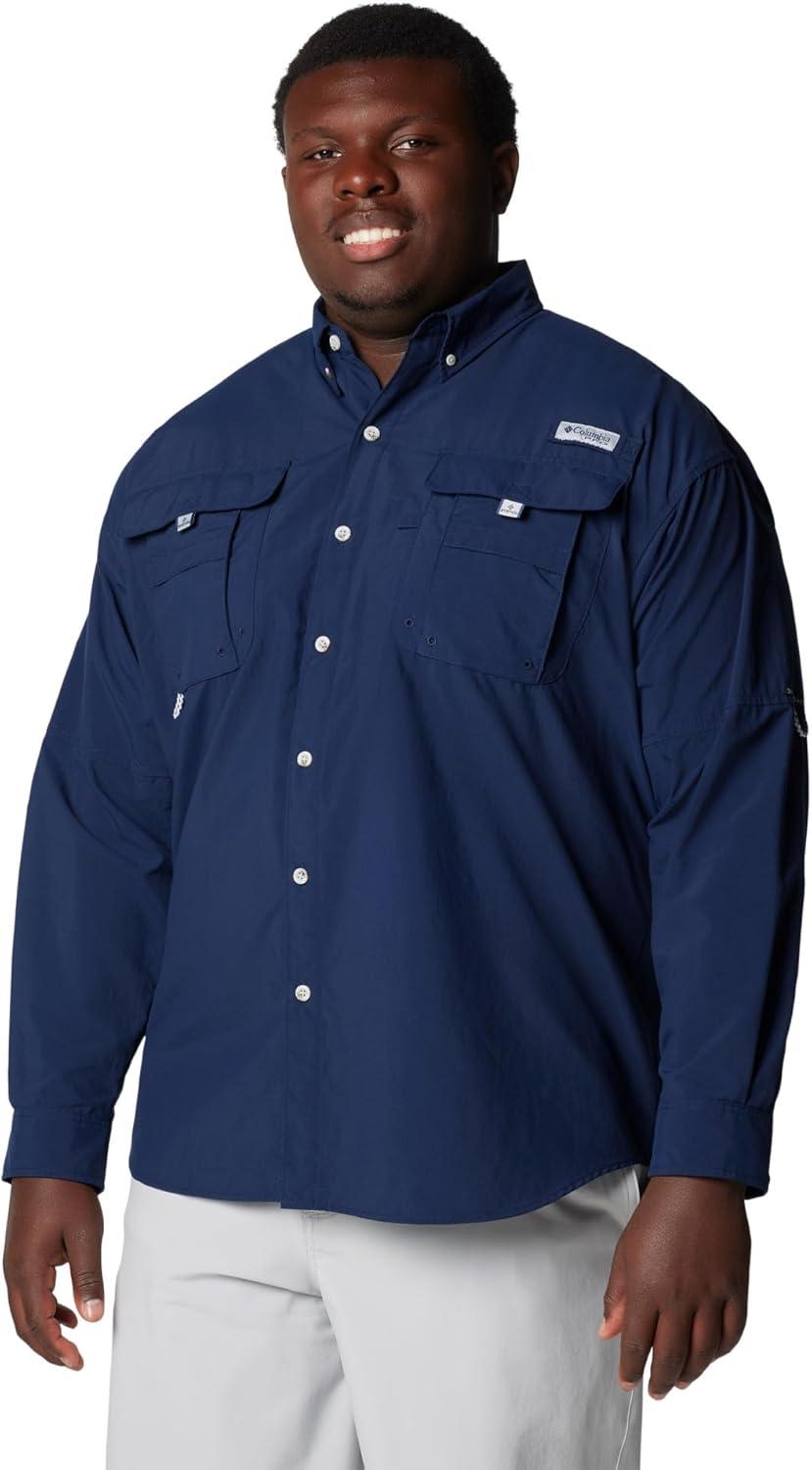 imageColumbia Mens PFG Bahama II Long Sleeve ShirtCollegiate Navy