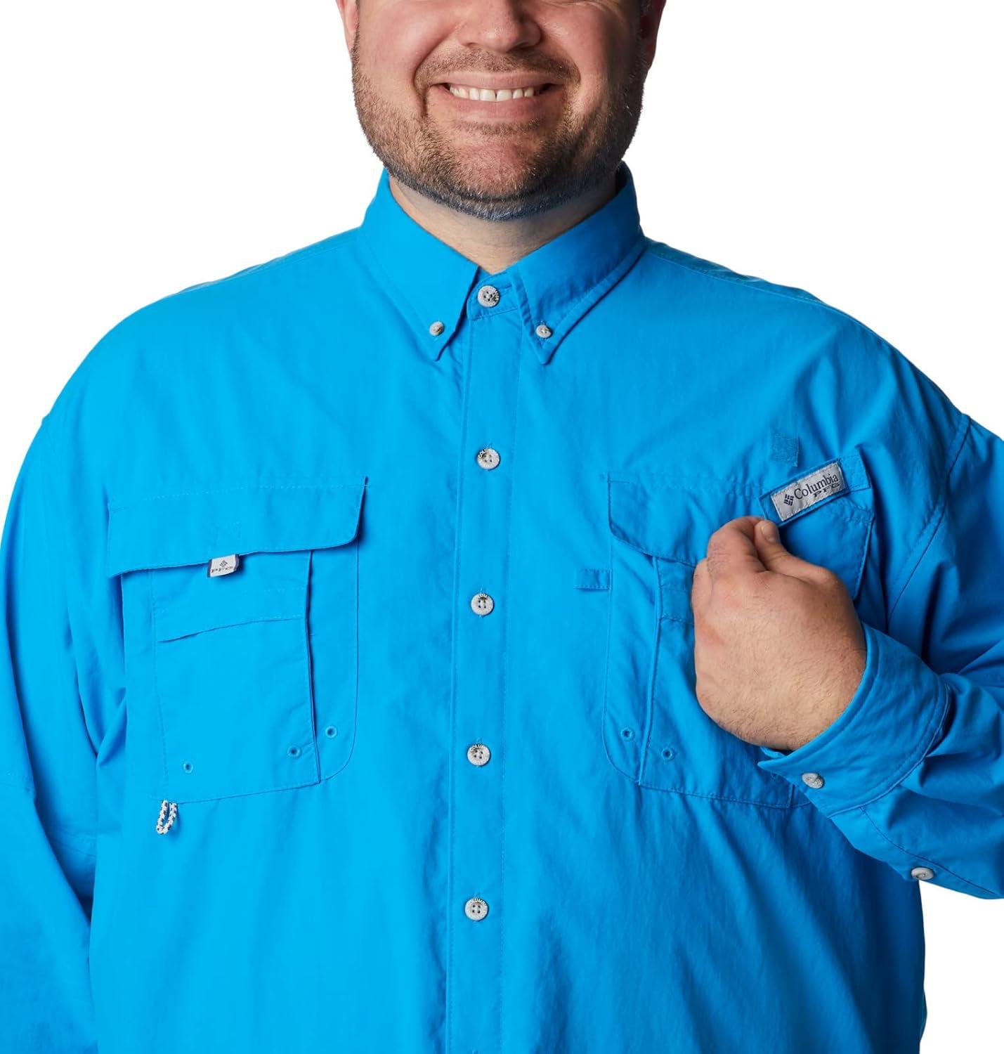 imageColumbia Mens PFG Bahama II Long Sleeve ShirtCompass Blue