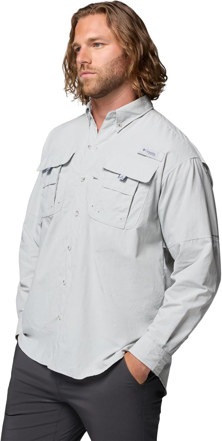 imageColumbia Mens PFG Bahama II Long Sleeve ShirtCool Grey