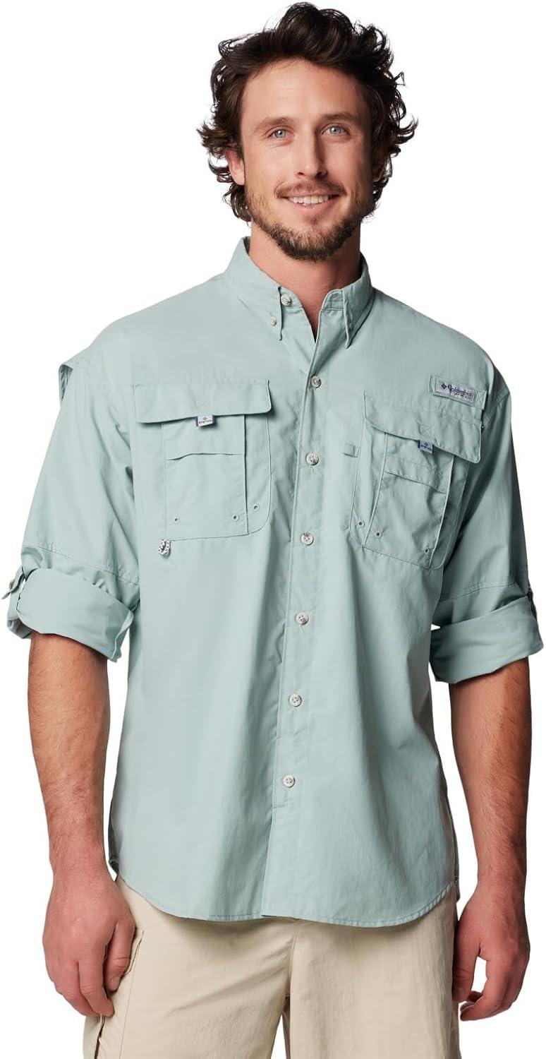 imageColumbia Mens PFG Bahama II Long Sleeve ShirtCrushed Blue