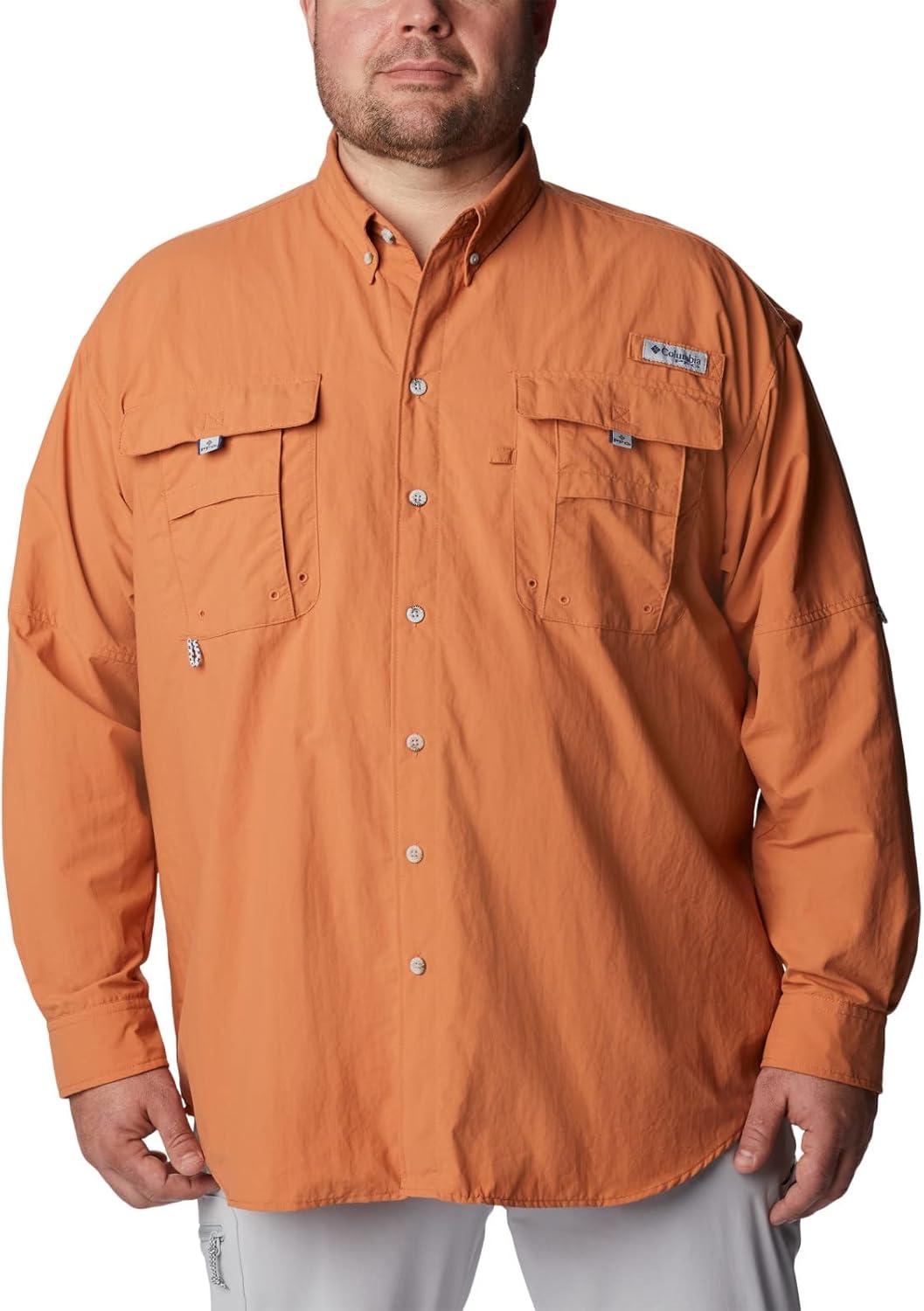 imageColumbia Mens PFG Bahama II Long Sleeve ShirtIsland Orange
