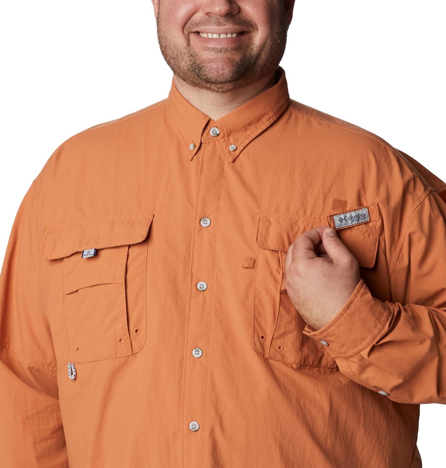 imageColumbia Mens PFG Bahama II Long Sleeve ShirtIsland Orange