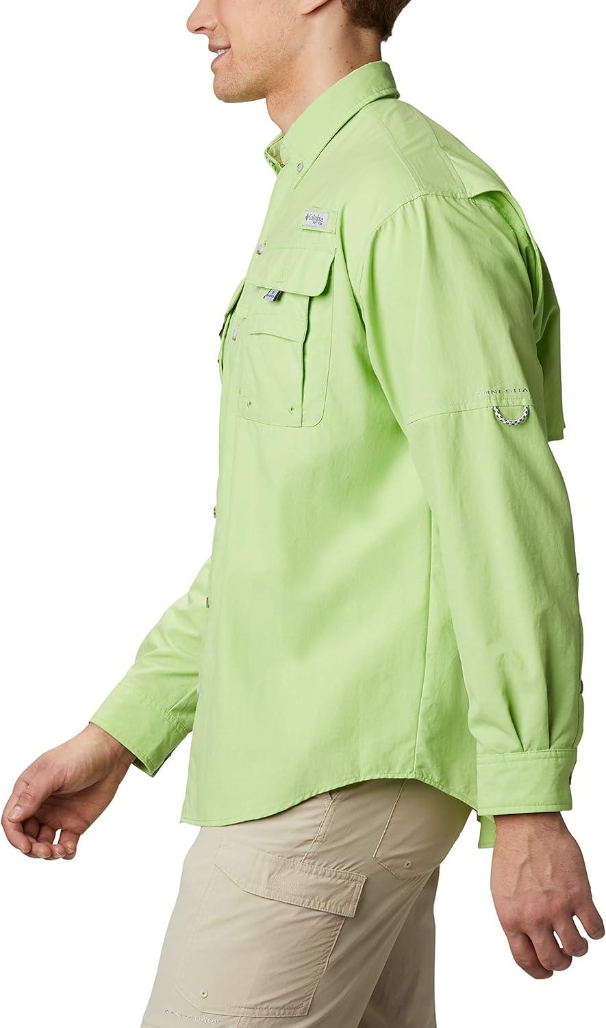 imageColumbia Mens PFG Bahama II Long Sleeve ShirtJade Lime
