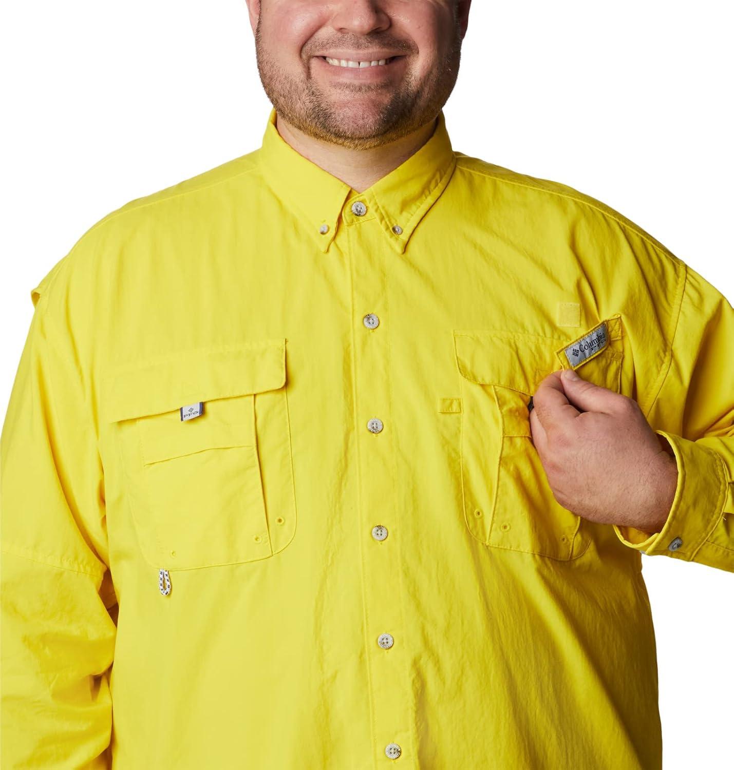 imageColumbia Mens PFG Bahama II Long Sleeve ShirtLaser Lemon