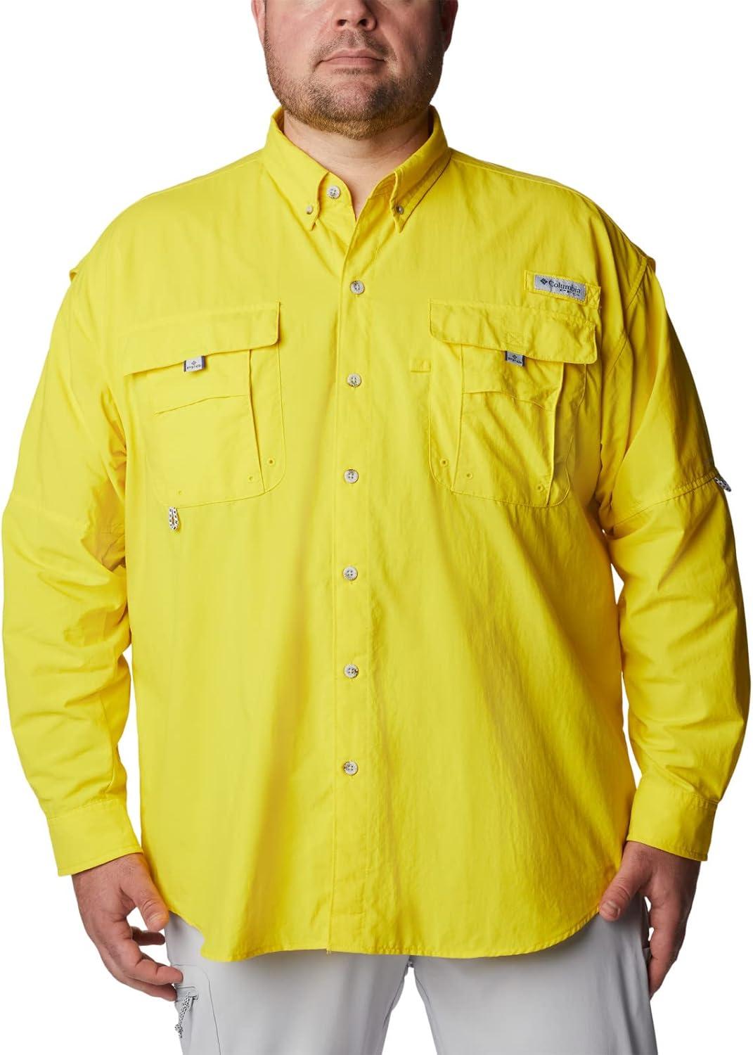 imageColumbia Mens PFG Bahama II Long Sleeve ShirtLaser Lemon