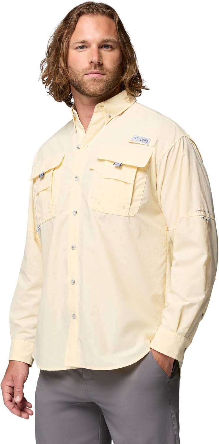 imageColumbia Mens PFG Bahama II Long Sleeve ShirtLemon Wash