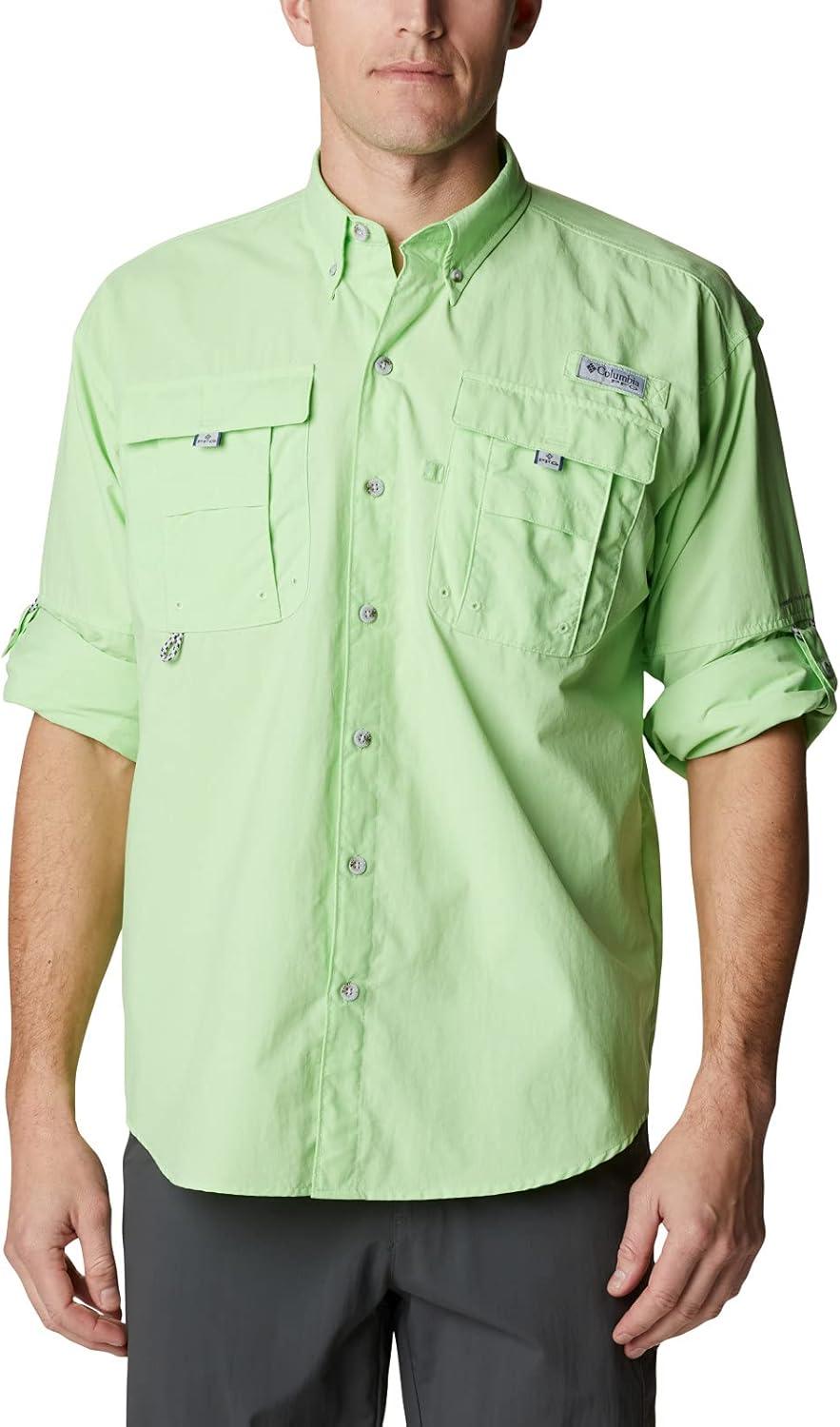 imageColumbia Mens PFG Bahama II Long Sleeve ShirtLime Glow
