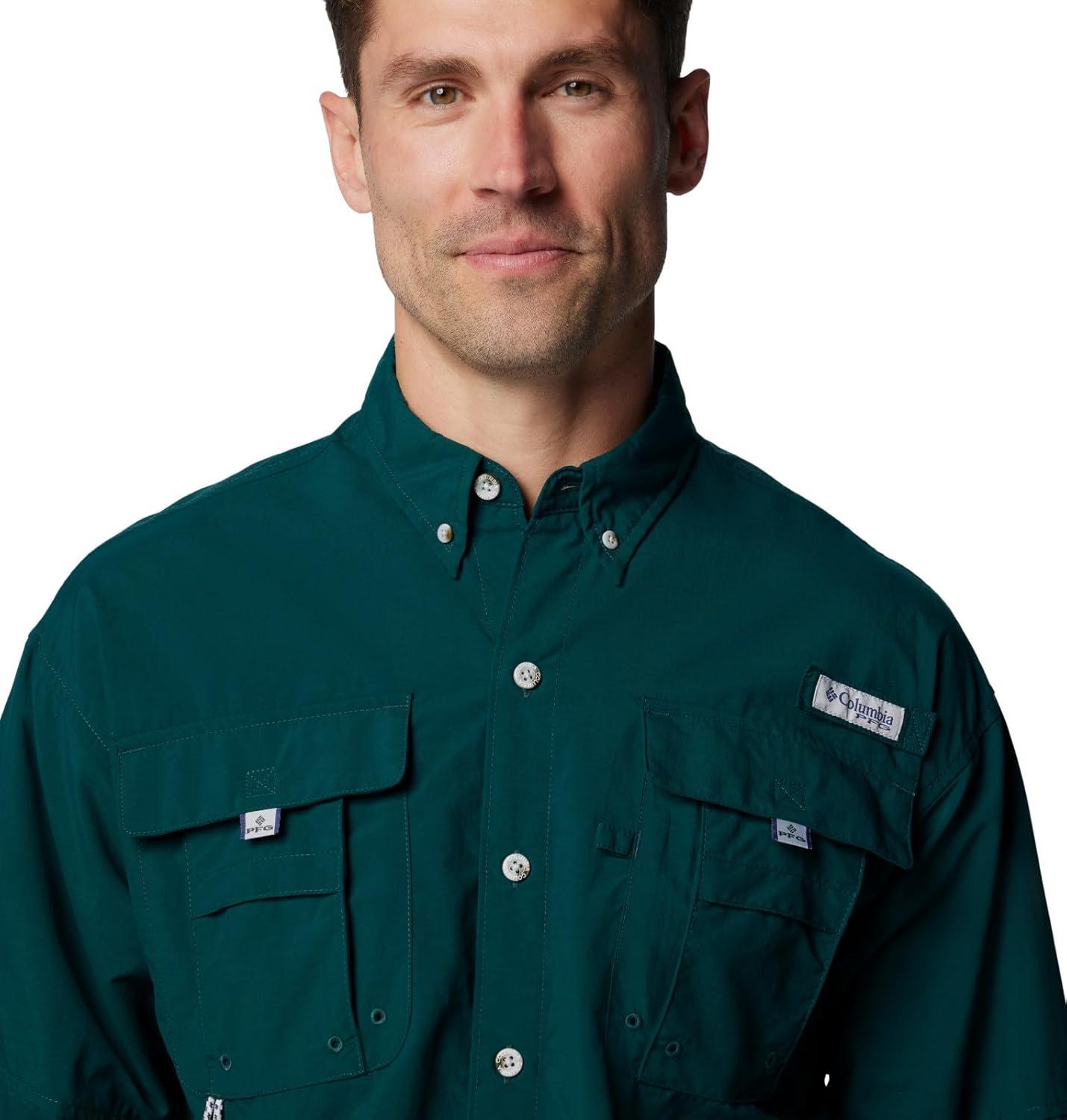 imageColumbia Mens PFG Bahama II Long Sleeve ShirtMidnight Teal