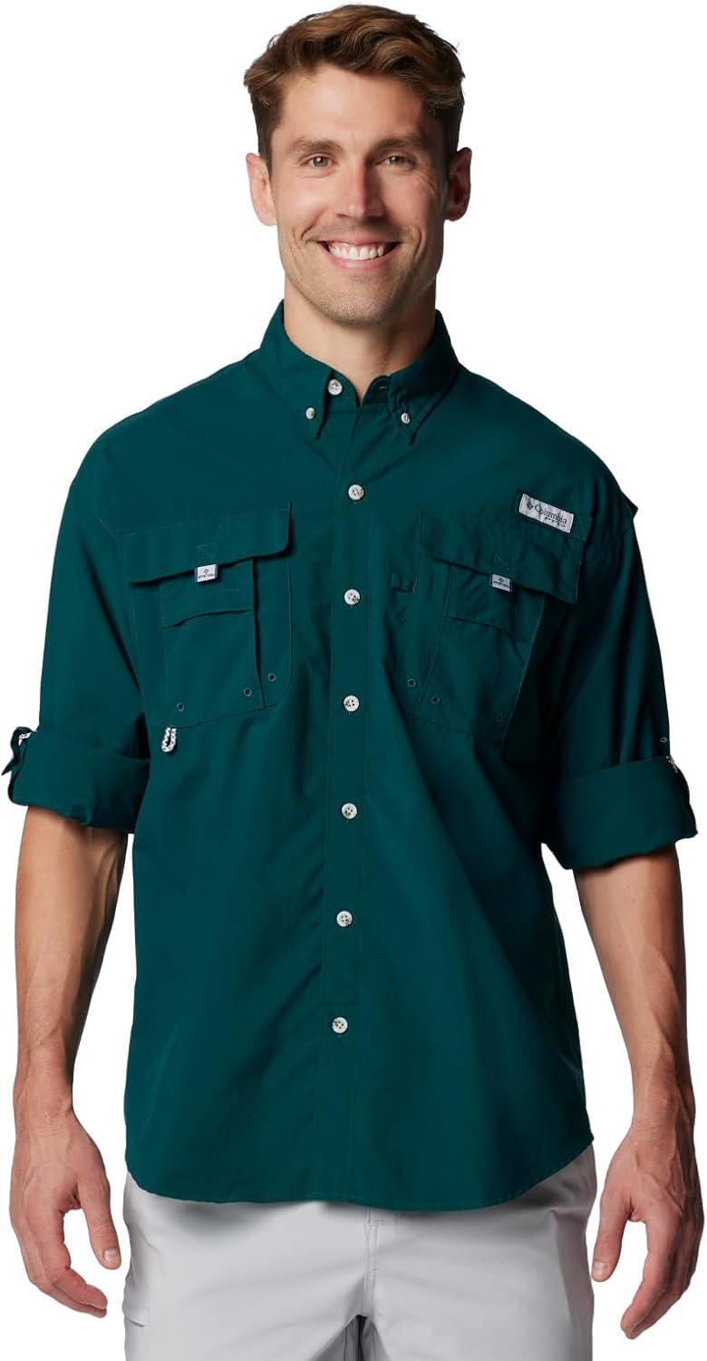 imageColumbia Mens PFG Bahama II Long Sleeve ShirtMidnight Teal