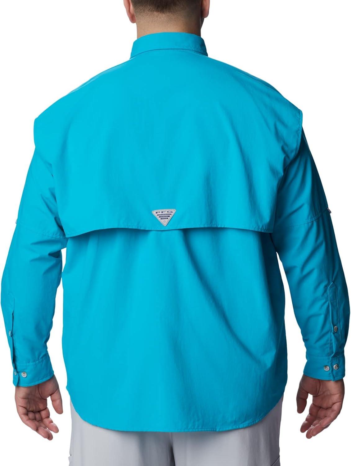 imageColumbia Mens PFG Bahama II Long Sleeve ShirtOcean Teal